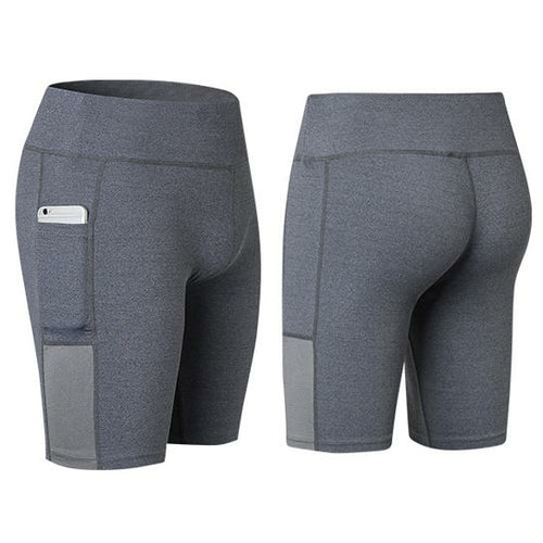 Load image into Gallery viewer, All Seasons Yoga Shorts Stretchable With Phone Pocket - buyzen
