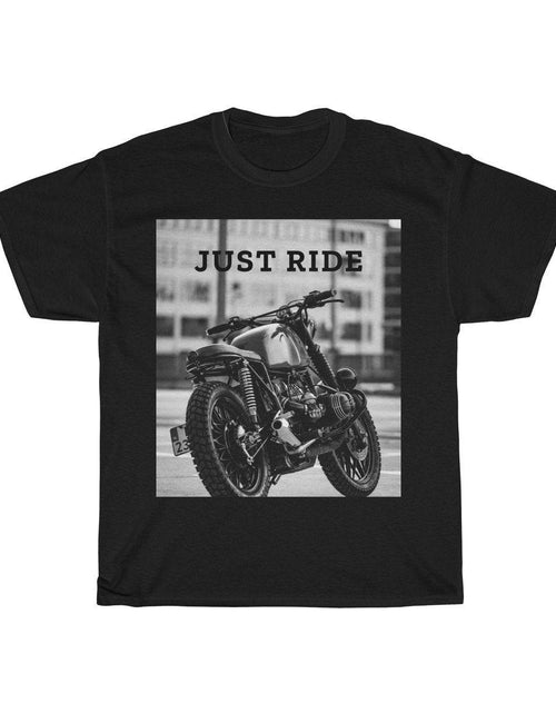 Load image into Gallery viewer, Motorcycle Just Ride Heavy Cotton T-Shirt - buyzen
