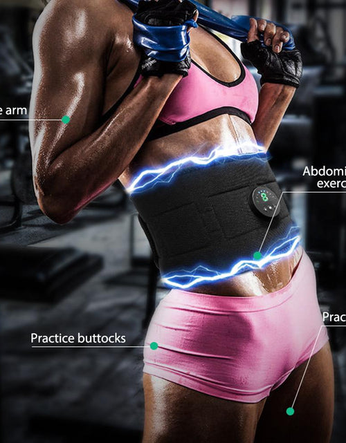 Load image into Gallery viewer, Smart EMS Fitness Vibration Belt Abdominal Trainer Muscle Slimming - buyzen
