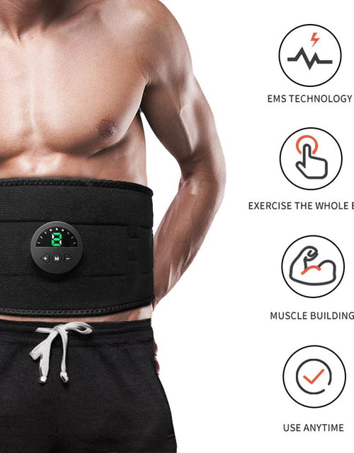 Load image into Gallery viewer, Smart EMS Fitness Vibration Belt Abdominal Trainer Muscle Slimming - buyzen
