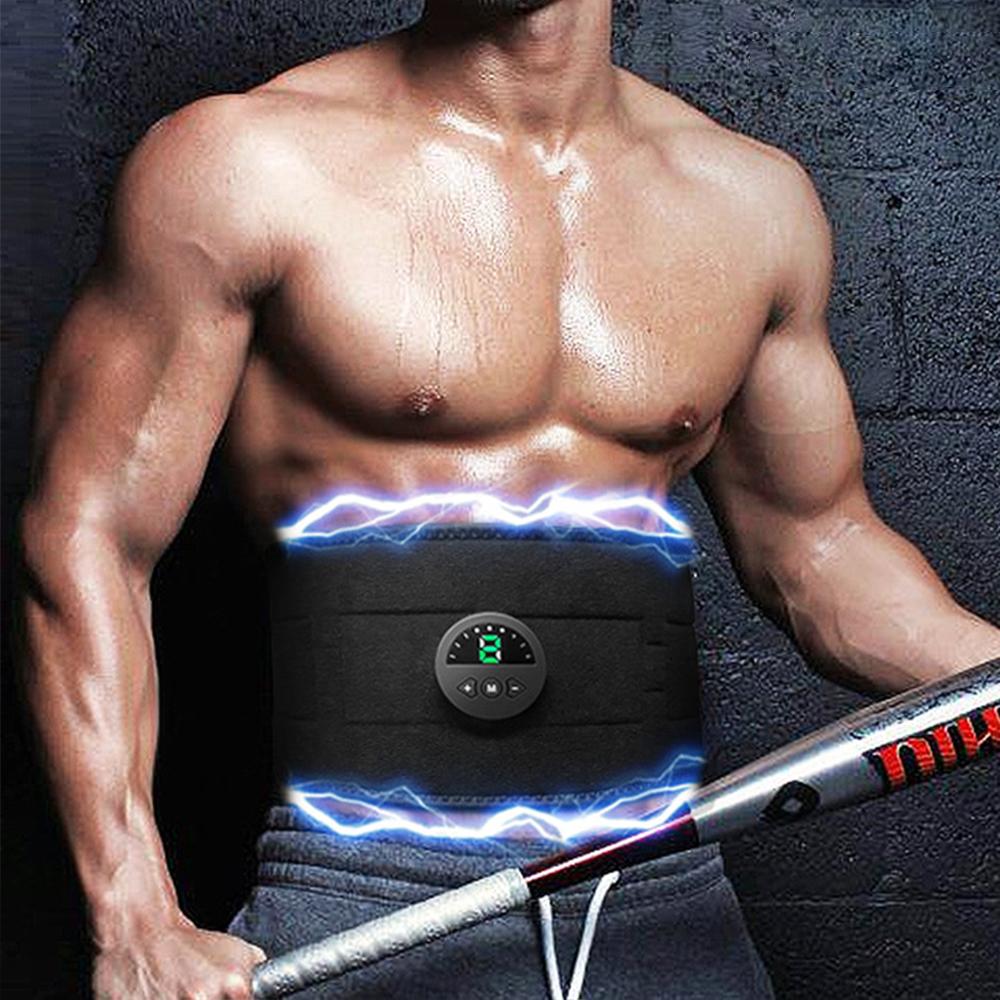 Smart EMS Fitness Vibration Belt Abdominal Trainer Muscle Slimming - buyzen