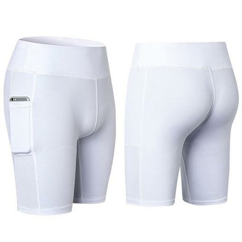 Load image into Gallery viewer, All Seasons Yoga Shorts Stretchable With Phone Pocket - buyzen
