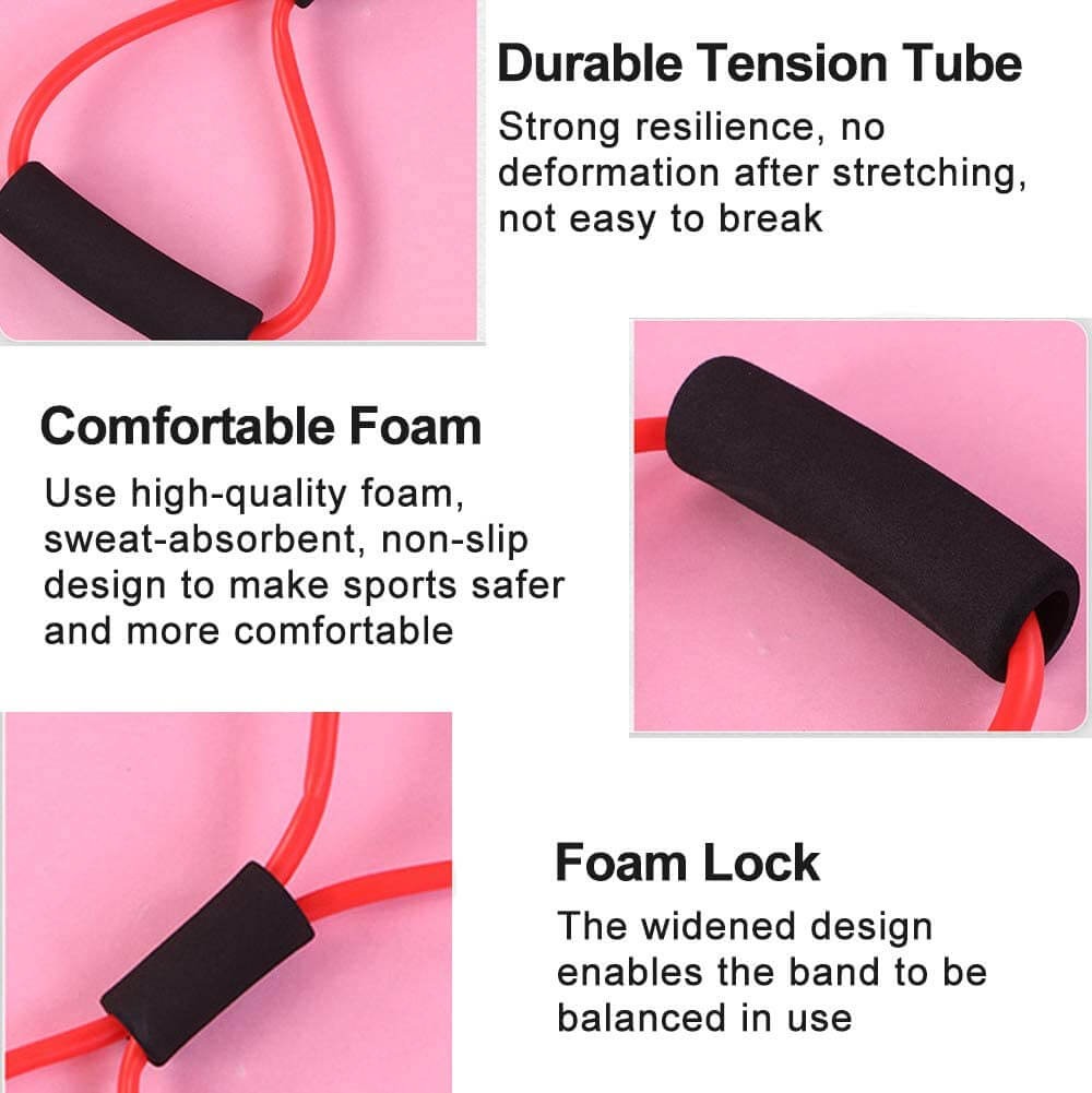 Figure-8 Resistance Band for Strength and Stability Exercises - buyzen