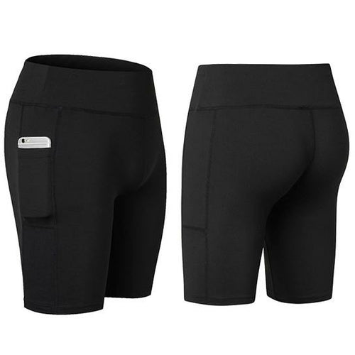 Load image into Gallery viewer, All Seasons Yoga Shorts Stretchable With Phone Pocket - buyzen
