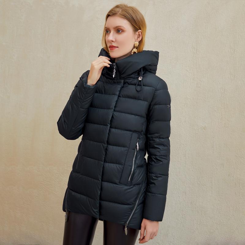 Women warm hooded winter coat women jacket casual parkas jacket - buyzen