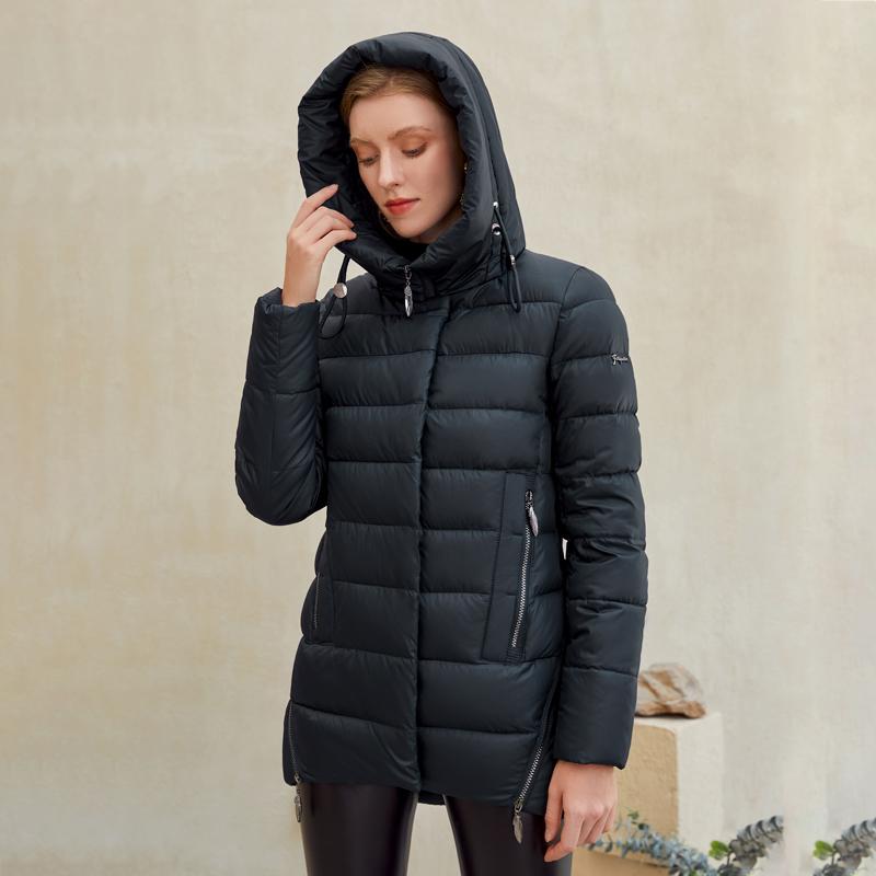 Women warm hooded winter coat women jacket casual parkas jacket - buyzen