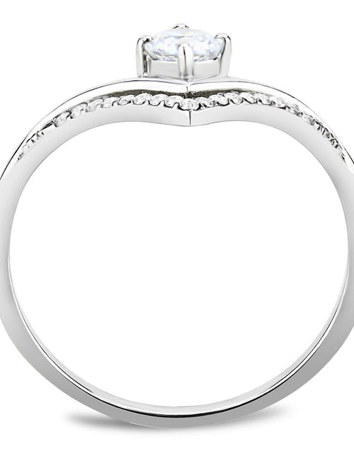 Load image into Gallery viewer, DA110 - High polished (no plating) Stainless Steel Ring with AAA Grade - buyzen
