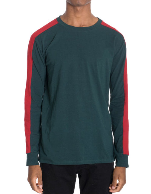 Load image into Gallery viewer, SIDE STRIPE LONG SLEEVE- GREEN - buyzen
