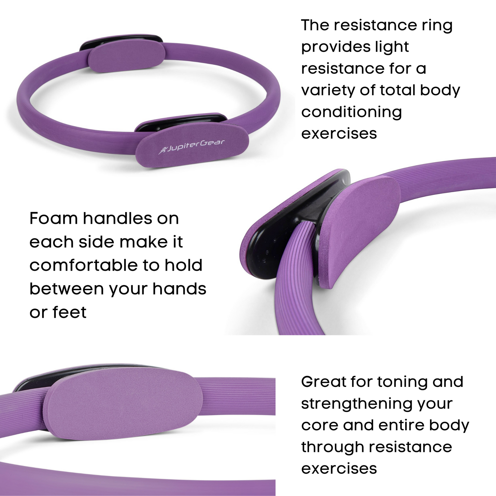 Pilates Resistance Ring for Strengthening Core Muscles - buyzen