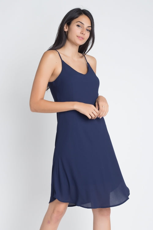 Women's Casual Sleeveless Flowy Dress - buyzen