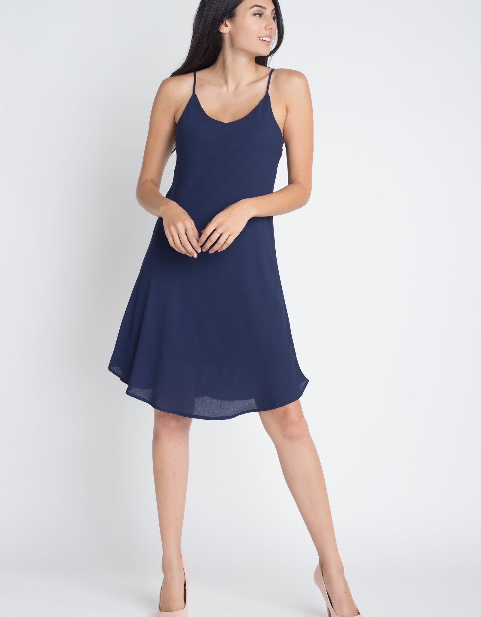 Women's Casual Sleeveless Flowy Dress - buyzen