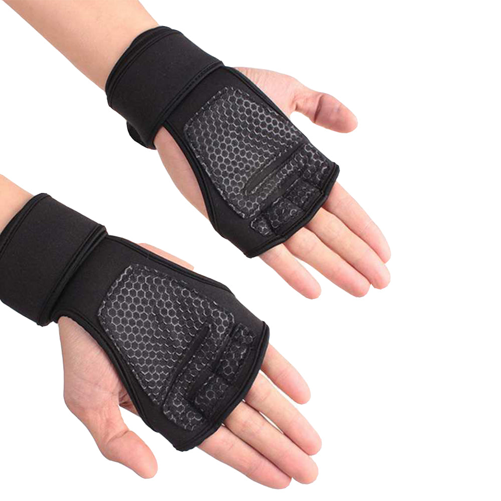 New 1 Pair Weight Lifting Training Gloves Women Men Fitness Sports - buyzen