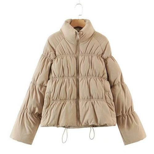 Load image into Gallery viewer, Women Parkas Solid Standard Collar Zipper Jacket Winter - buyzen
