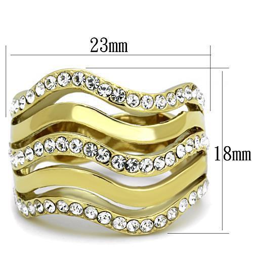 Load image into Gallery viewer, Women Stainless Steel Synthetic Crystal Rings - buyzen
