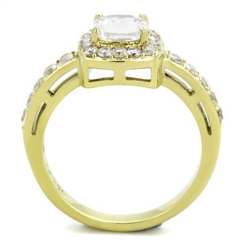 Women Stainless Steel Cubic Zirconia Rings TK1899 - buyzen