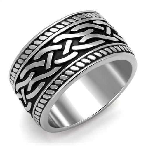 Men Stainless Steel Epoxy Rings TK2239 - buyzen