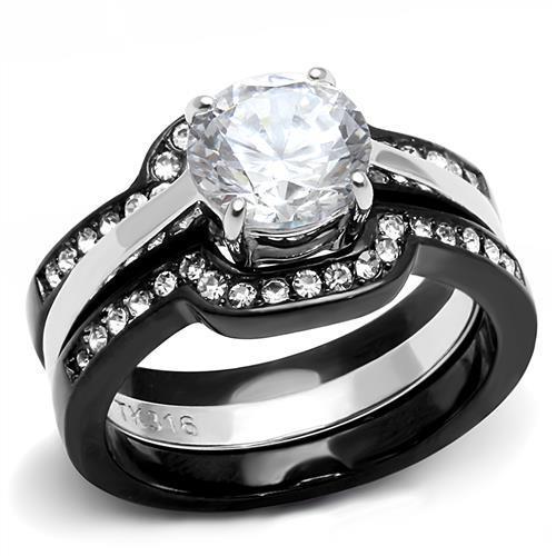 Load image into Gallery viewer, Women Stainless Steel Cubic Zirconia Rings TK3214 - buyzen
