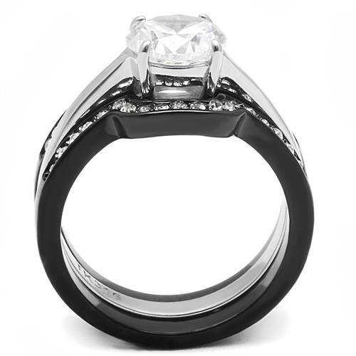 Load image into Gallery viewer, Women Stainless Steel Cubic Zirconia Rings TK3214 - buyzen
