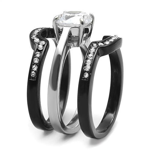 Load image into Gallery viewer, Women Stainless Steel Cubic Zirconia Rings TK3214 - buyzen
