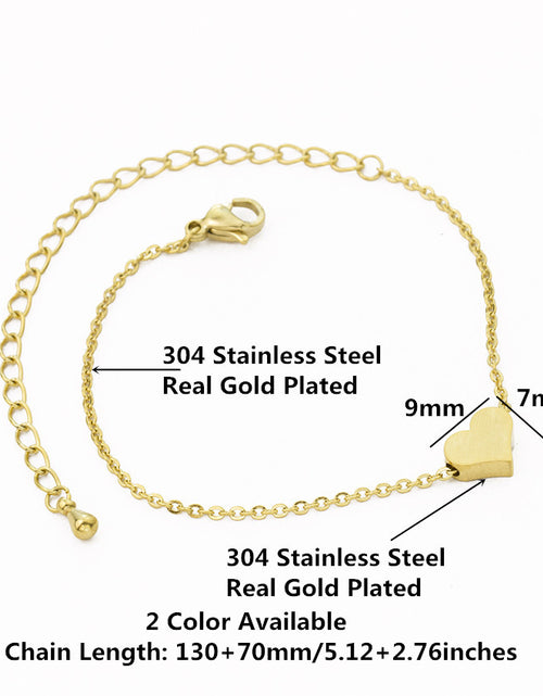 Load image into Gallery viewer, Tiny Heart Bracelet For Women Stainless Steel - buyzen
