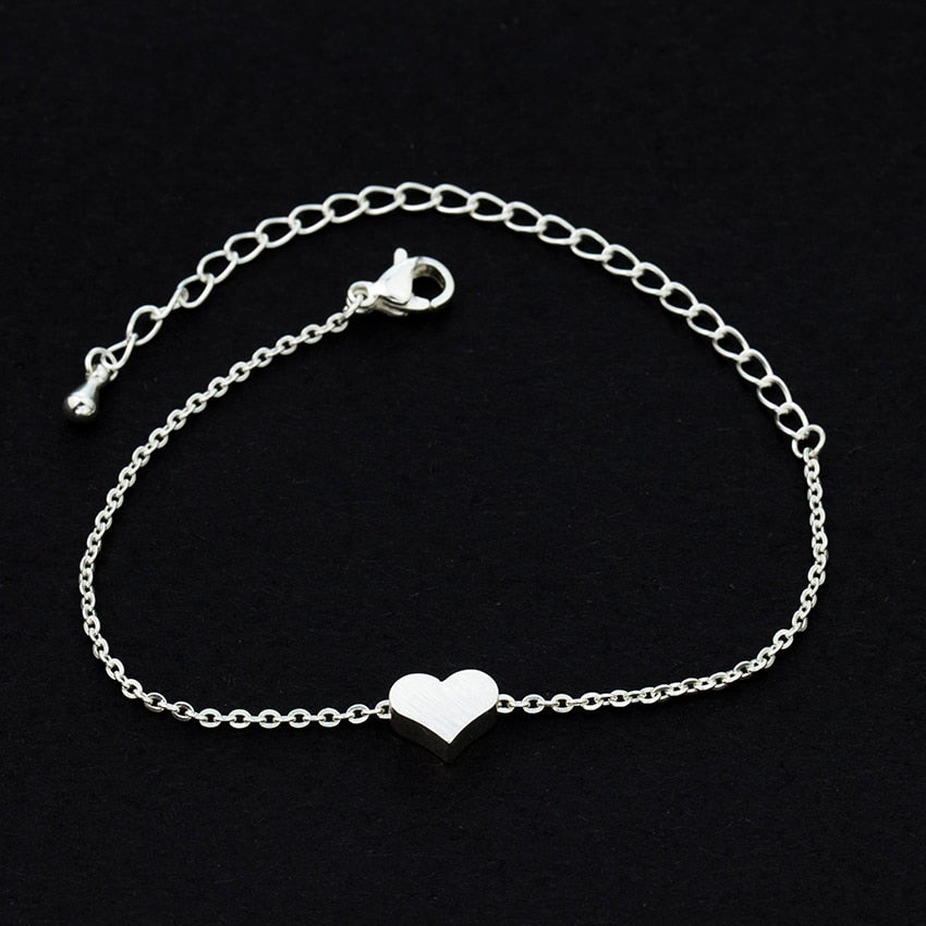 Tiny Heart Bracelet For Women Stainless Steel - buyzen