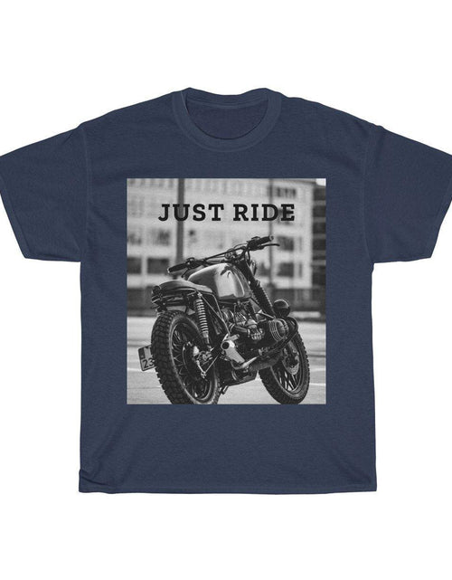 Load image into Gallery viewer, Motorcycle Just Ride Heavy Cotton T-Shirt - buyzen
