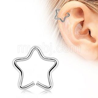 Load image into Gallery viewer, 316L Stainless Steel Star Shaped Cartilage Earring - buyzen
