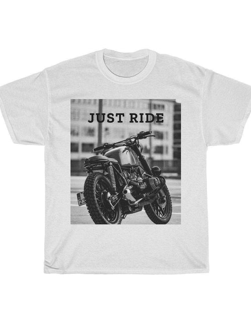 Load image into Gallery viewer, Motorcycle Just Ride Heavy Cotton T-Shirt - buyzen
