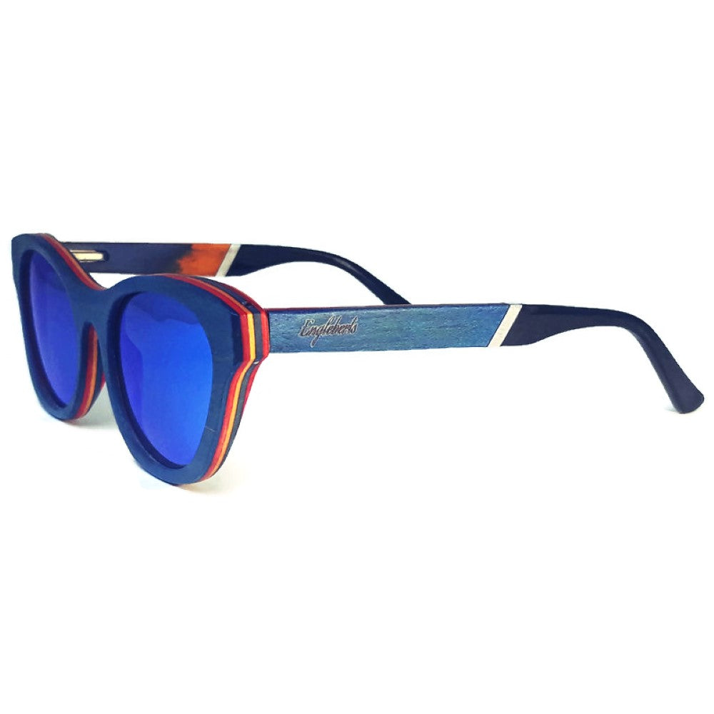 Beach Bound Skateboard Wood and Acetate Sunglasses, Polarized - buyzen