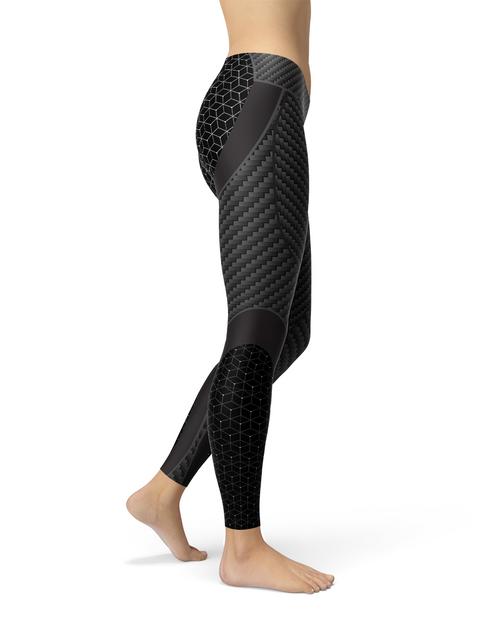 Load image into Gallery viewer, Womens Carbon Fiber Sports Leggings - buyzen
