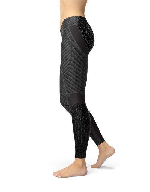 Load image into Gallery viewer, Womens Carbon Fiber Sports Leggings - buyzen
