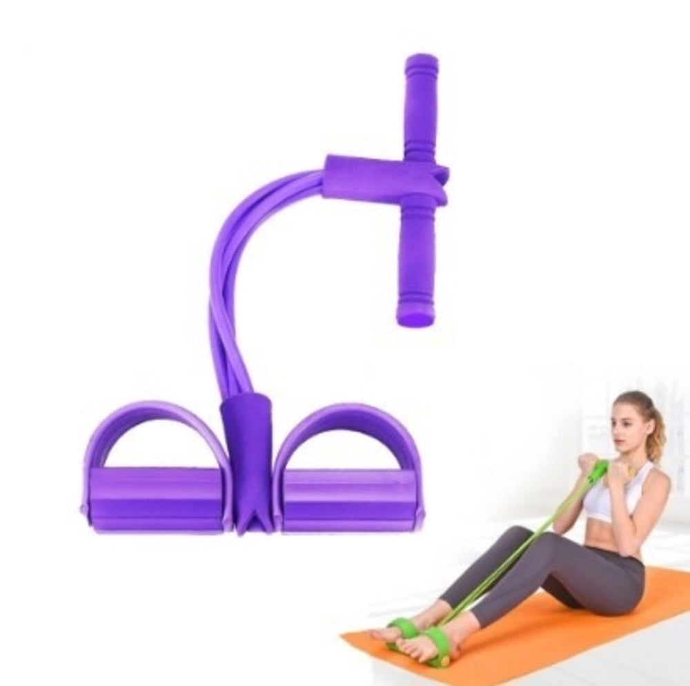 Portable Fitness Resistance Band with Pedal - buyzen