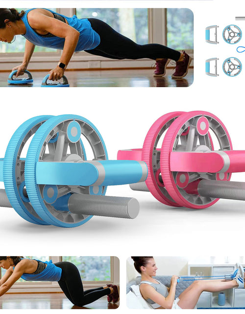 Load image into Gallery viewer, Multifunctional Abdominal Wheel Pull Strap Gym Fitness Training Set - buyzen
