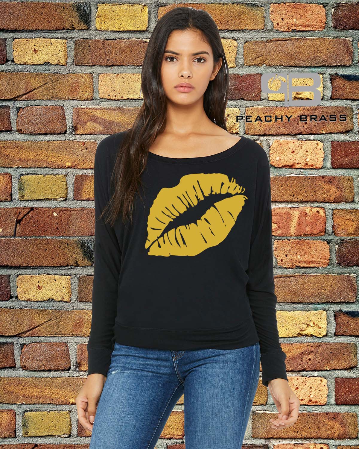 Women Off The Shoulder Lips Shirt - buyzen