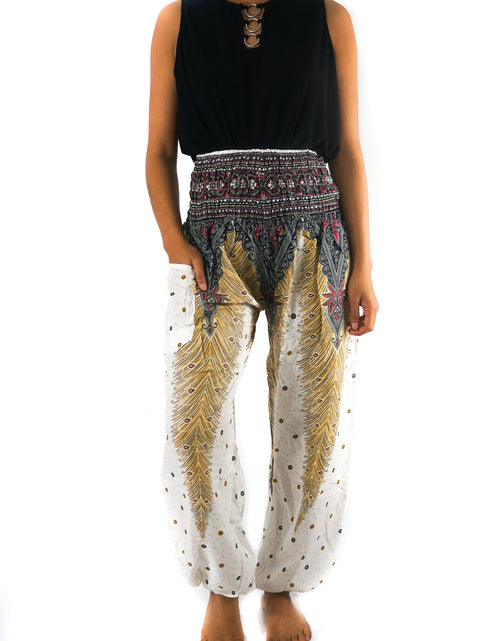 Load image into Gallery viewer, WHITE PEACOCK Women Boho Pants Hippie Pants Yoga - buyzen
