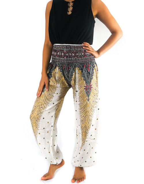 Load image into Gallery viewer, WHITE PEACOCK Women Boho Pants Hippie Pants Yoga - buyzen
