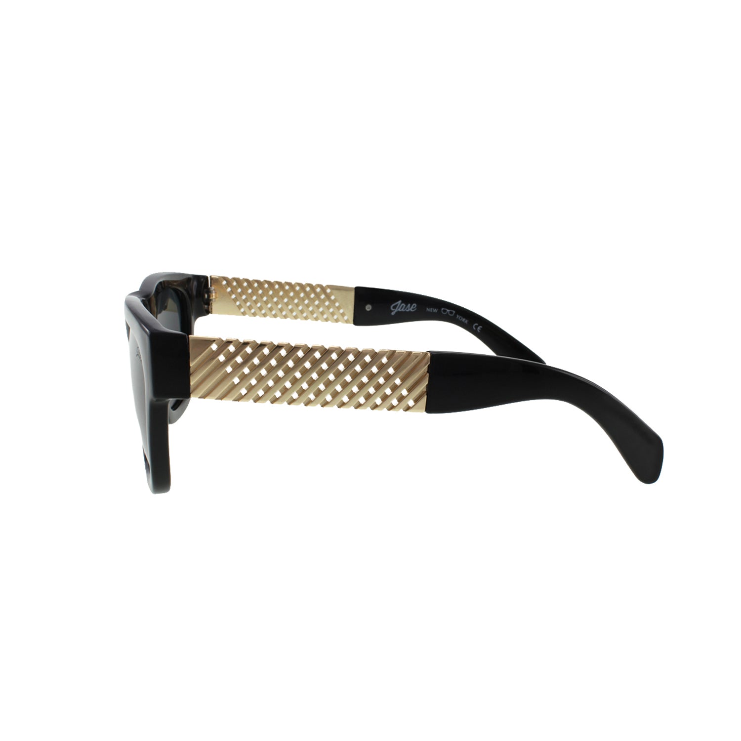 Jase New York Royce Sunglasses in Gloss Black - buyzen