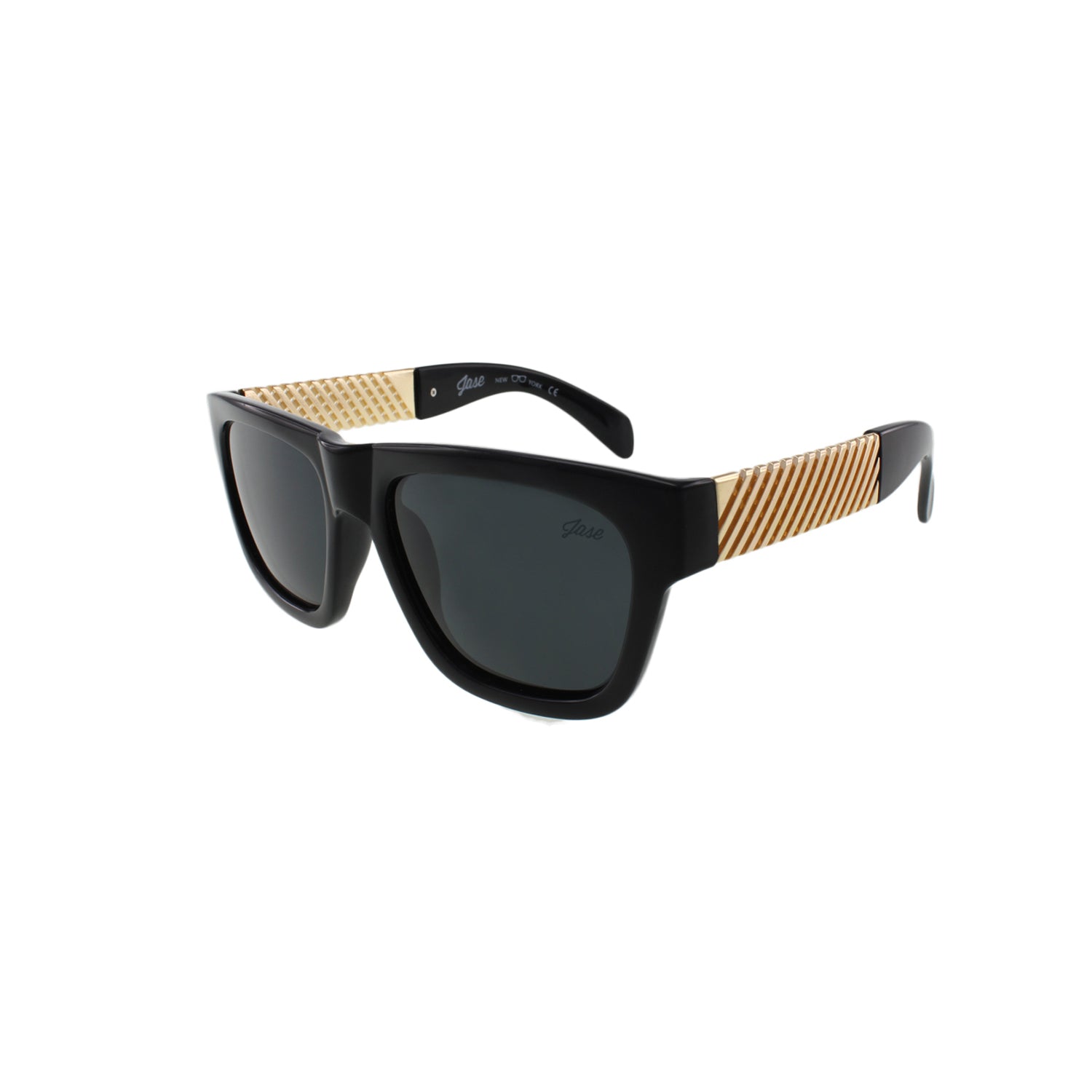 Jase New York Royce Sunglasses in Gloss Black - buyzen