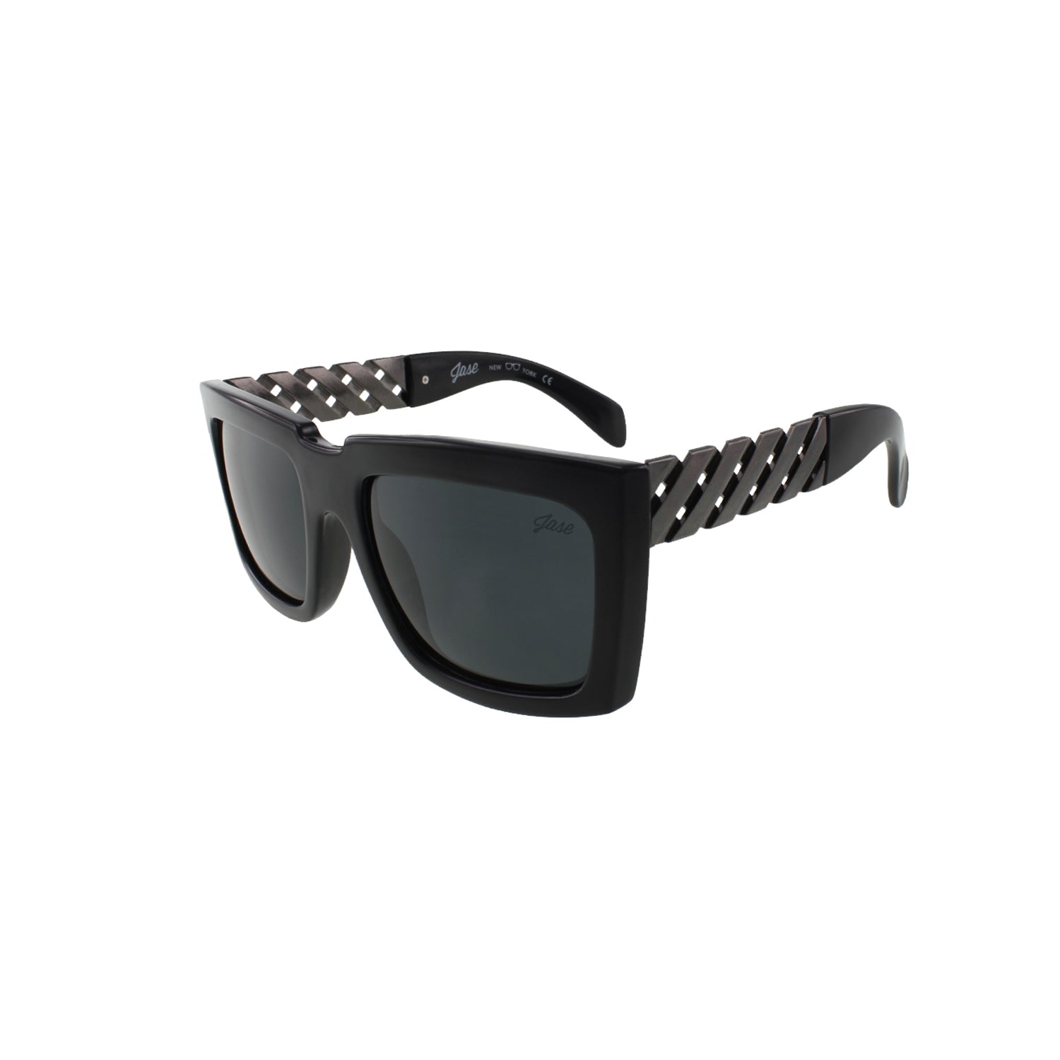 Jase New York Casero Sunglasses in Gunmetal - buyzen