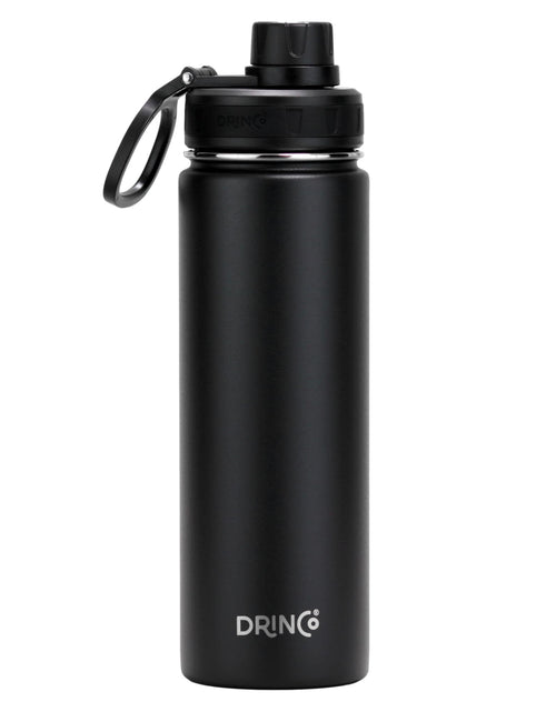 Load image into Gallery viewer, DRINCO® 22oz Stainless Steel Sport Water Bottle - Black - buyzen
