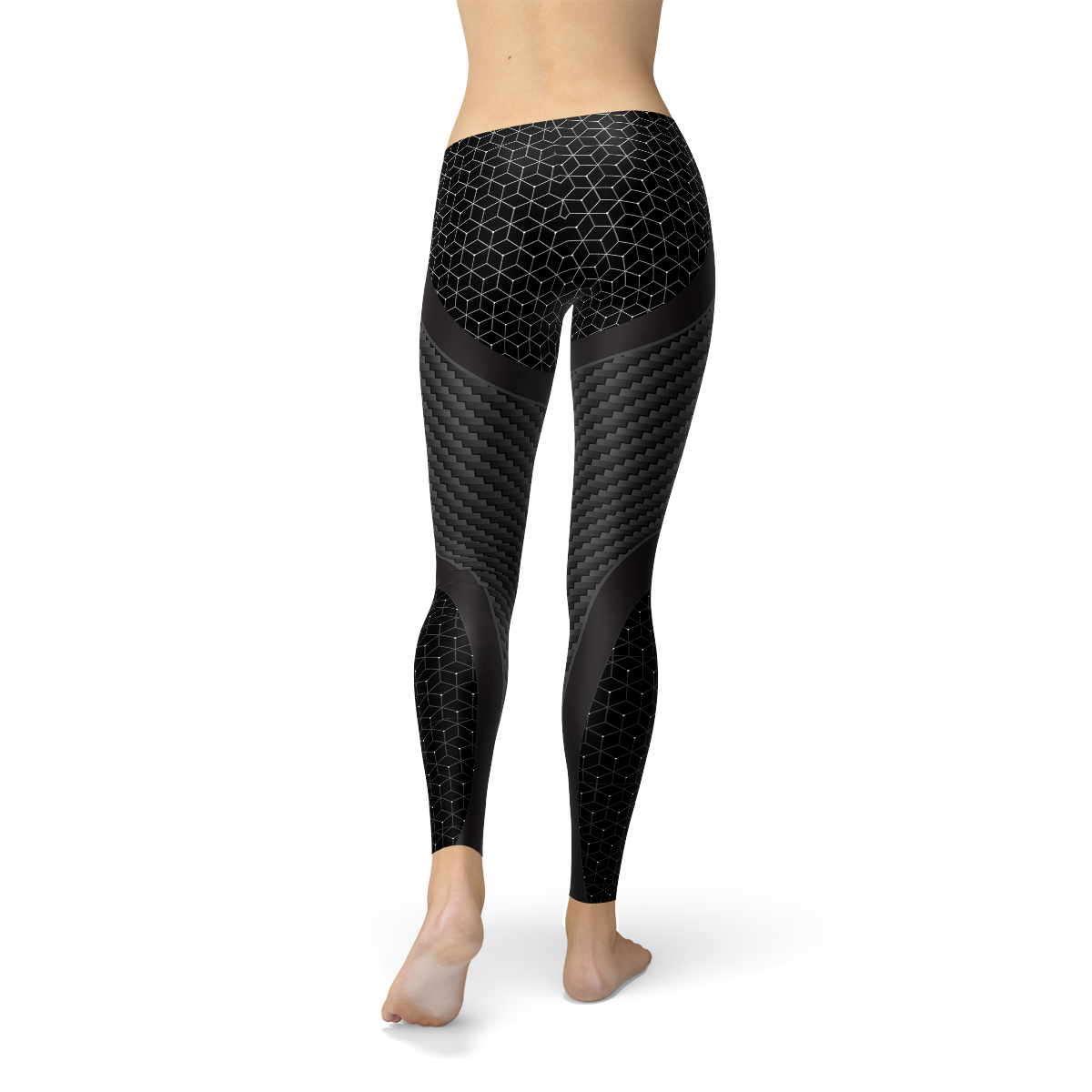 Womens Carbon Fiber Sports Leggings - buyzen