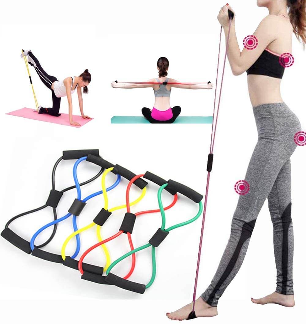 Figure-8 Resistance Band for Strength and Stability Exercises - buyzen