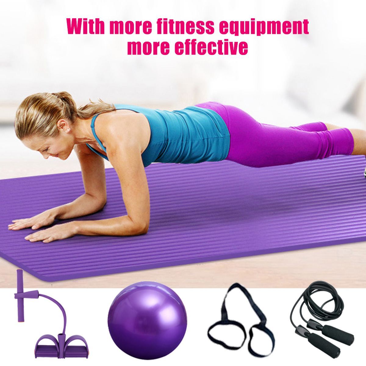 Deluxe Yoga Fitness 5 pcs Exercise Set - buyzen