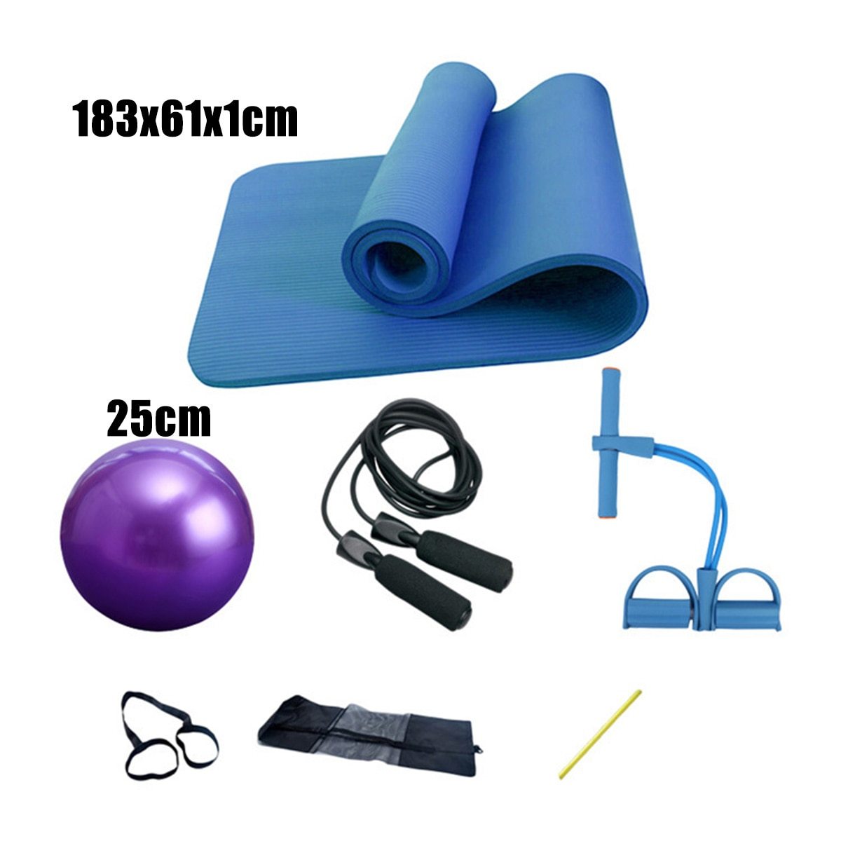 Deluxe Yoga Fitness 5 pcs Exercise Set - buyzen