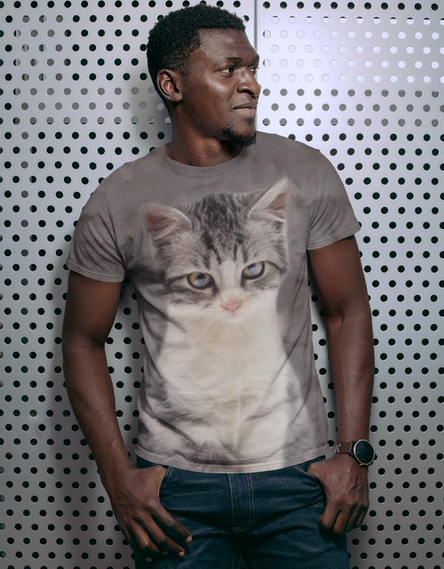 Load image into Gallery viewer, Men&#39;s Calico Cat T-shirt - buyzen
