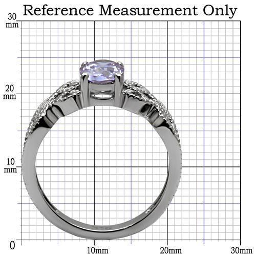 TK079 - High polished (no plating) Stainless Steel Ring with AAA Grade - buyzen